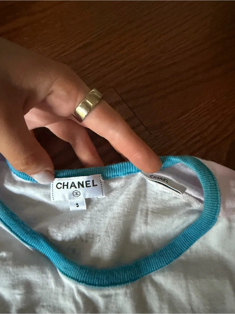 Chanel Paris-Cuba Pink And White Graphic Tee Women’s Size S